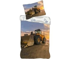 „Construction Sunset Loader“ patalynės užvalkalas 140–200 cm, 70–90 cm