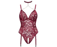 Body be tarpkojų raudona 3XL
