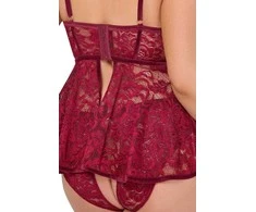 Babydoll raudona 2XL