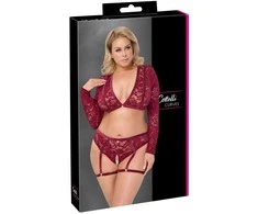 Viršus ir kelnaitės raudonos 2XL