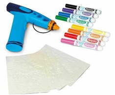 Crayola, Inc. Crayola Aerograf vaikams airbrush, 5 szablonów i 8 zmywalnych flamastrów