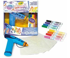 Crayola, Inc. Crayola Aerograf vaikams airbrush, 5 szablonów i 8 zmywalnych flamastrów
