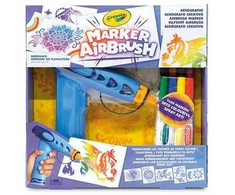 Crayola, Inc. Crayola Aerograf vaikams airbrush, 5 szablonów i 8 zmywalnych flamastrów