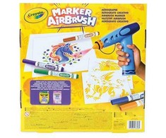 Crayola, Inc. Crayola Aerograf vaikams airbrush, 5 szablonów i 8 zmywalnych flamastrów