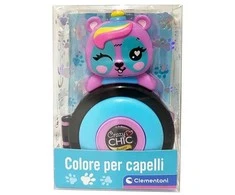 „Crazy Chic Panda“ mėlyna plaukų dažymo kreida „Clementoni“