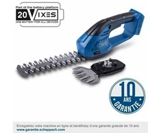 Akumuliatorinės vejos ir gyvatvorių žirklės C-HTGS200-X 20V,, Scheppach