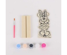 Dažoma medinė Disney Minnie figūrėlė