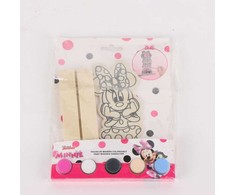 Dažoma medinė Disney Minnie figūrėlė