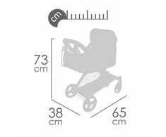 DeCuevas Toys Rappa „DeCuevas 81777“ sulankstomas vežimėlis, 73 cm