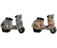 Dekoratyvinė figūrėlė Home ESPRIT Spalvotas Viduržemio scooter 14 x 8 x 11 cm (2 vnt.)