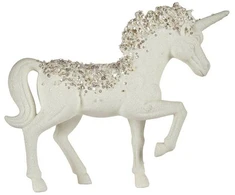Dekoratyvinė figūrėlė Krist+ Balta Vienaragis 9,5 x 31 x 40 cm