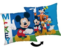 Poduszka dekoracyjna 35x35 Mickey and Friends Myszka miki i przyjaciele mėlyna dvipusė