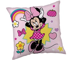 Poduszka dziecięca 40x40 Myszka Minie smile rožinė JF24