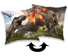 Poduszka dziecięca 40x40 Park Jurajski dinozaury wulkany 7318 Jurassic Word Volcano