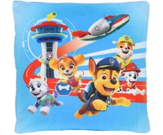 Dekoratyvinė pagalvėlė „Paw Patrol“ su nuimamu užvalkalu, 35x35 cm, aksominė