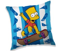 Poduszka dziecięca 40x40 Bart Simosons skater 3878