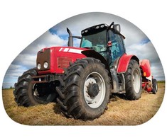 Dekoratyvinė pagalvėlė „Tractor Raudona“, 40x29 cm