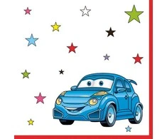 Dekoratyvinės servetėlės „Car Animation“ 20 vnt. 33x33 cm