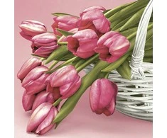 Dekoratyvinės servetėlės „Flower Falling Tulip“ 20 vnt. 33x33 cm
