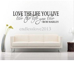 Dekoratyvinis sienos lipdukas „Bobo Marley citata“