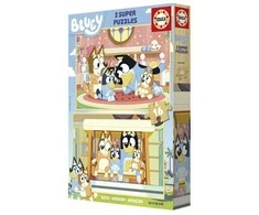 Dėlionė 2 galvosūkių rinkinys Educa Bluey (2 vnt.)