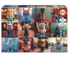 Dėlionė Educa 20219 Fashion Animals 200 Dalys