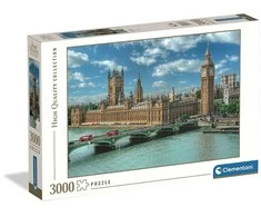 Dėlionė „Miestai“, Parlamento rūmai, Londonas, 3000 detalių, Clementoni