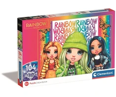 Dėlionė „Rainbow High Butterfly“, 104 vnt., puiki dėlionė, Clementoni
