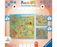 Ravensburger PuzzleUP! 3 dėlionės „Istorija“, 100–144 det., nuo 6 m.