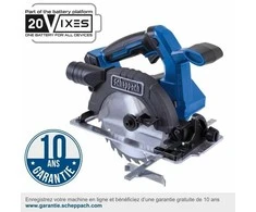 Akumuliatorinis diskinis pjūklas BC-HCS165-X 20V, korpusas, Scheppach