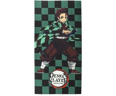 „Demon Slayer“ vonios rankšluostis, paplūdimio rankšluostis 70x140cm (greitai džiūstantis)