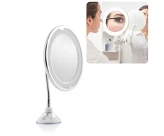 Didinamasis veidrodis su LED apšvietimu ir siurbtuku, sulankstomas stovas InnovaGoods