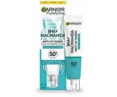 Garnier Pure Active Bha Niacinamida Fluido Anti-Imperfecciones Fps50, 40 ml