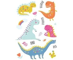 Dinozauro riaumojimas A/4 elastinė aplankas