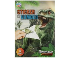 Ideyka Naklejki po numerach A4 Dino