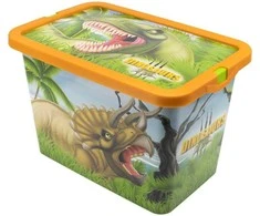 Dinozaurų laikymo dėžė, plastikinė, 7 l