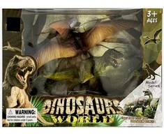 Dinozaurų plastikinių figūrėlių rinkinys (2 vnt.) dėžutėje
