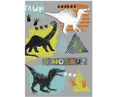 Dinozaurų Rawr A/4 elastinis aplankas