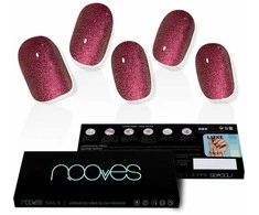Nooves Ruby Claret Premium Glam Glitter Gel klijuojami nagai 20 vnt