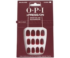 Opi Xpress-On Uñas Artificiales Tonos Icónicos Malaga Wine 30 U