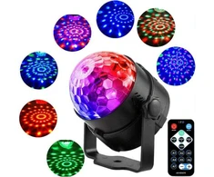 Disko projektorius su LED RGB apšvietimu