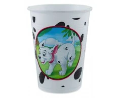 Disney 101 dalmantinas Žaisliniai plastikiniai puodeliai 8 vnt. po 200 ml