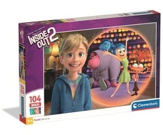 Dėlionė Clementoni CLE puzzle 104 maxi SuperKolor Inside Out 2 25069
