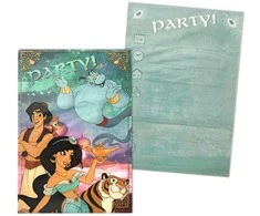 Disney Aladino vakarėlio kvietimas