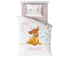 Disney Bambi Flowers vaikiška patalynės komplektas 100–140 cm, 40–60 cm