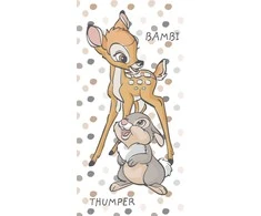 Disney Bambi taškuotas vonios rankšluostis, paplūdimio rankšluostis 70x140cm