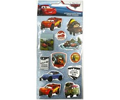 „Disney Cars Adventure“ minkštų putplasčio lipdukų rinkinys
