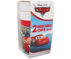 „Disney Cars“ arenos lenktynių plastikinių puodelių rinkinys, 230 ml