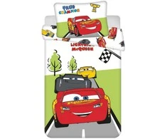 „Disney Cars Champion“ vaikiškos patalynės komplektas lopšiui 100–135 cm, 40–60 cm
