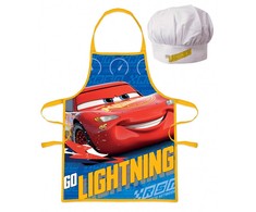 „Disney Cars Go“ vaikiška prijuostė, dviejų dalių, komplektas